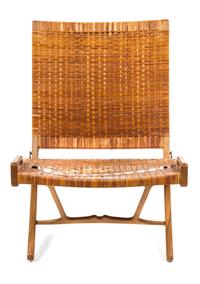 A Hans Wegner Walnut Side Chair Height 30 inches. — CIRCA 1949