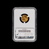 A 1909 Indian Head $2.50 Gold Coin [NGC MS62]