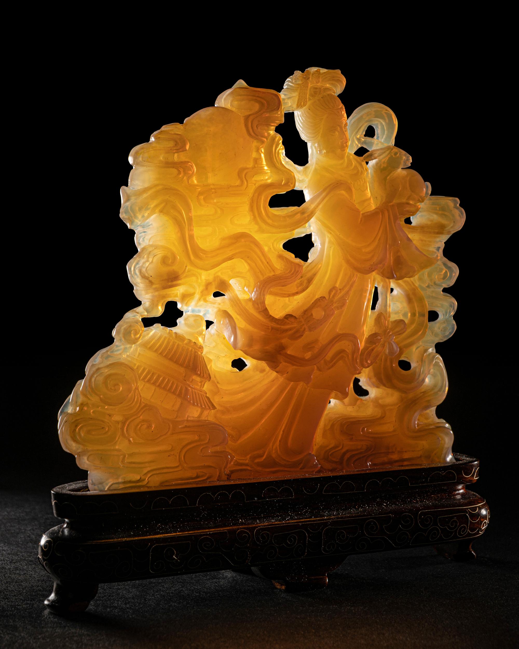Two Chinese Hardstone Carvings