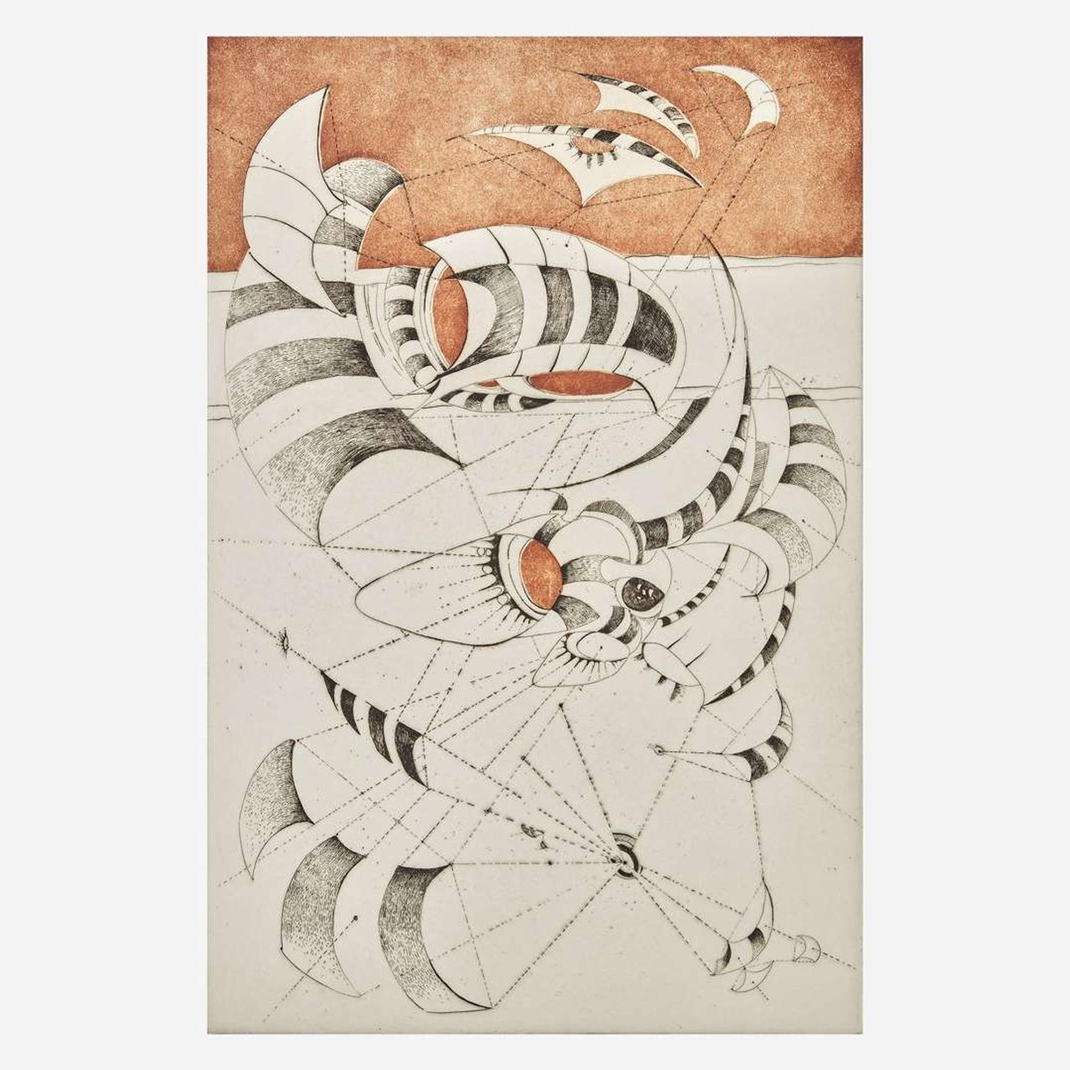 Lee Bontecou (American, b. 1931) Untitled (Wish Well), from National Collection of Fine Arts Portfolio