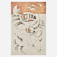 Lee Bontecou (American, b. 1931) Untitled (Wish Well), from National Collection of Fine Arts Portfolio
