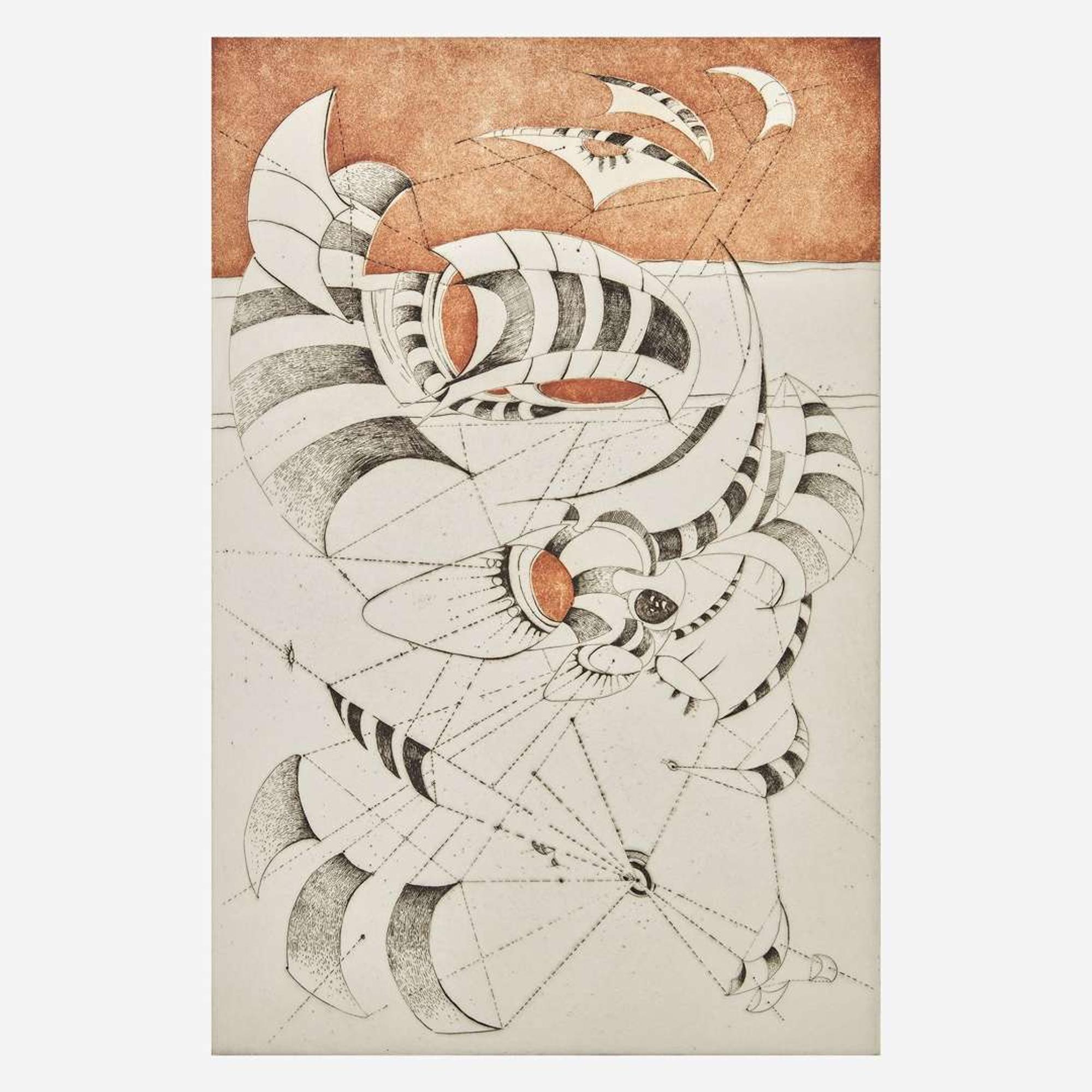 Lee Bontecou (American, b. 1931) Untitled (Wish Well), from National Collection of Fine Arts Portfolio