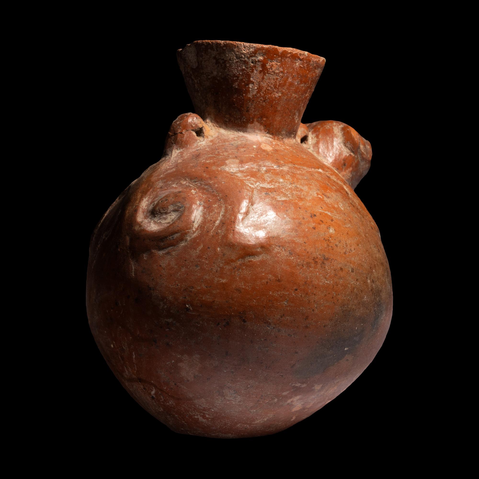 A Chimu Animal Effigy Vessel