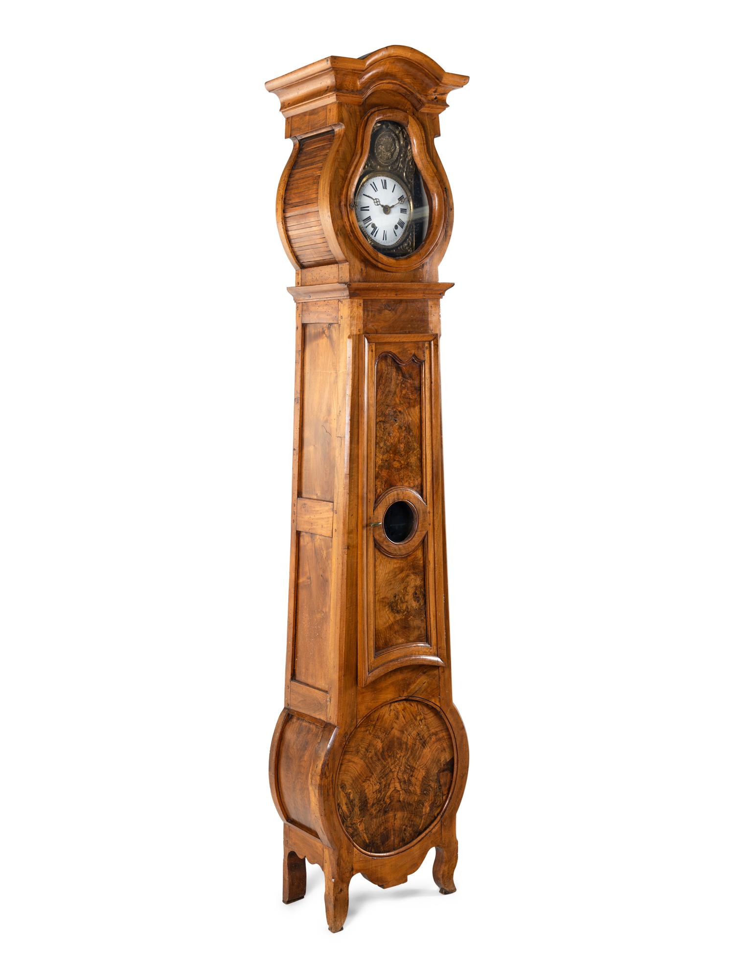 A French Walnut Tall Case Clock