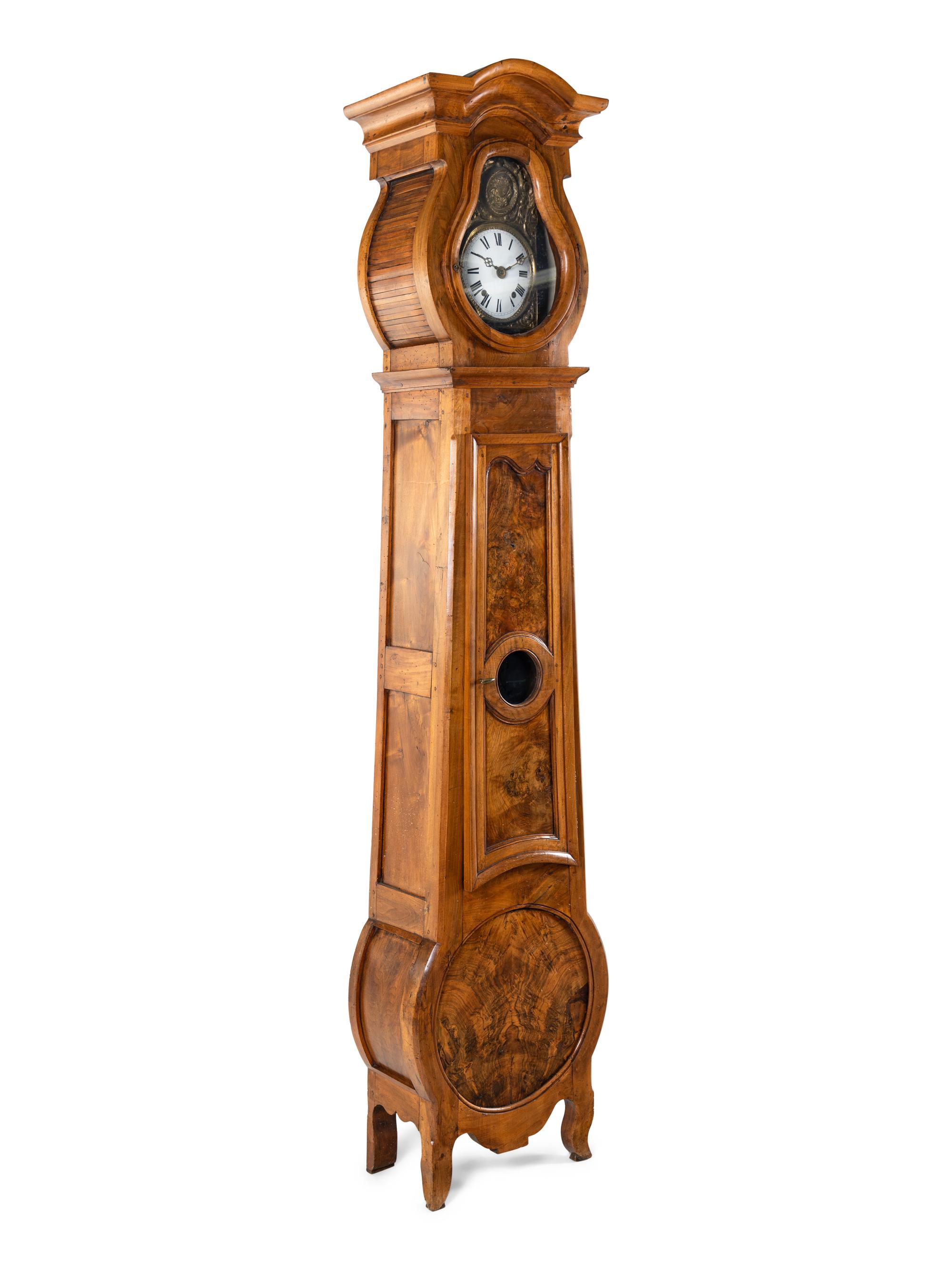 A French Walnut Tall Case Clock