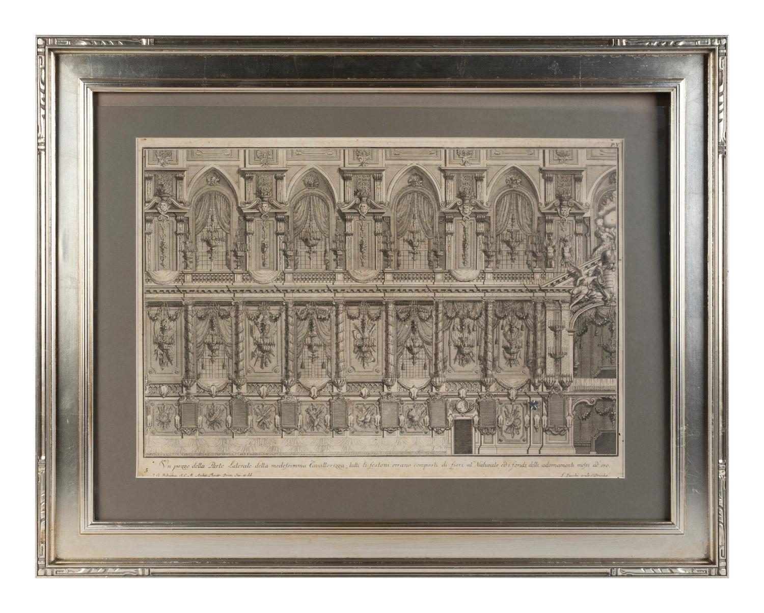 The Study of the Pompey Theater, Parte Laterle and Wall Remains (Three Prints)
