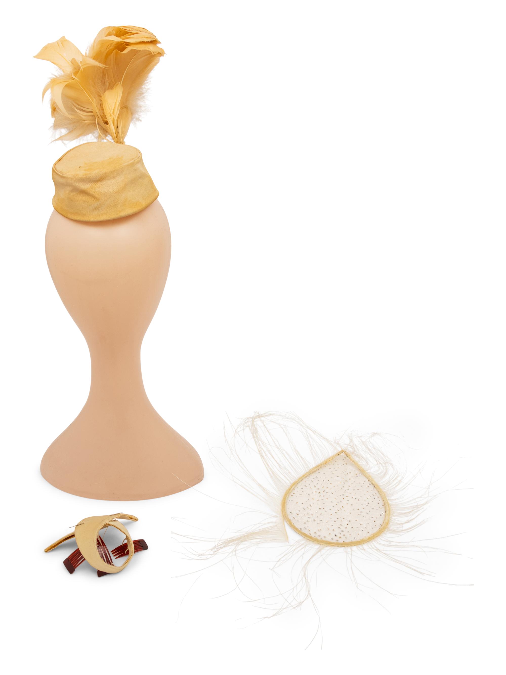 William J. Plumed Cap & Fascinator Pieces