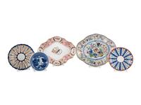 A Group of Porcelain and Glass Articles