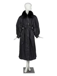 Nina Ricci Belted Fox Fur Coat