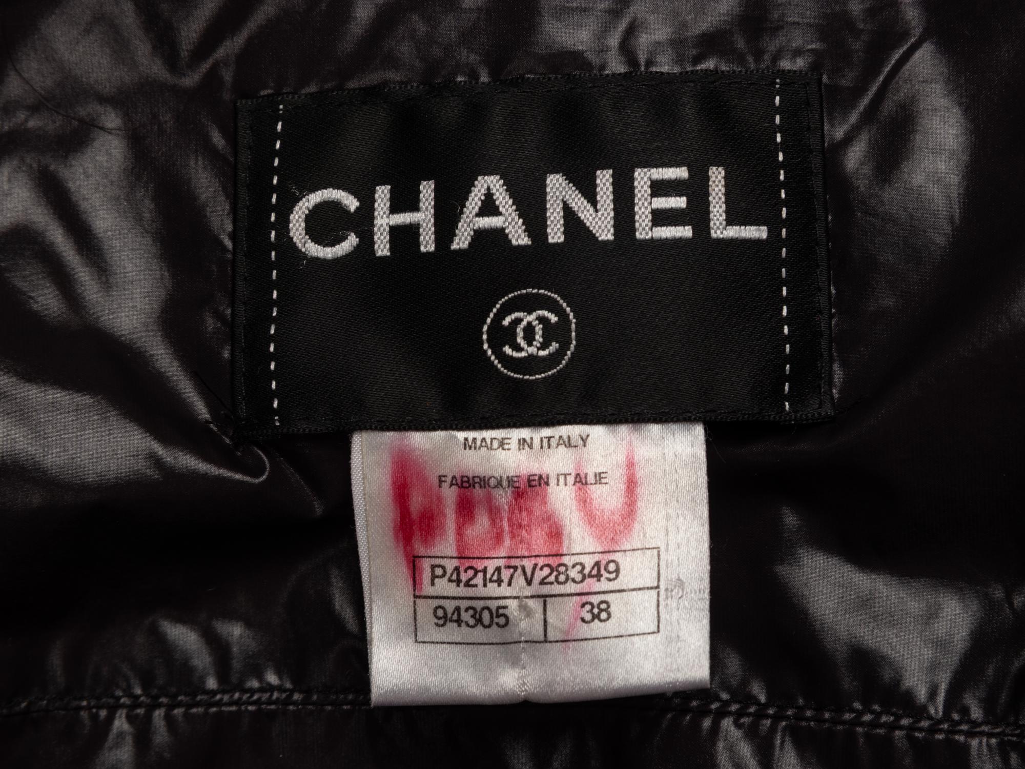 Chanel, Black Puffer Coat