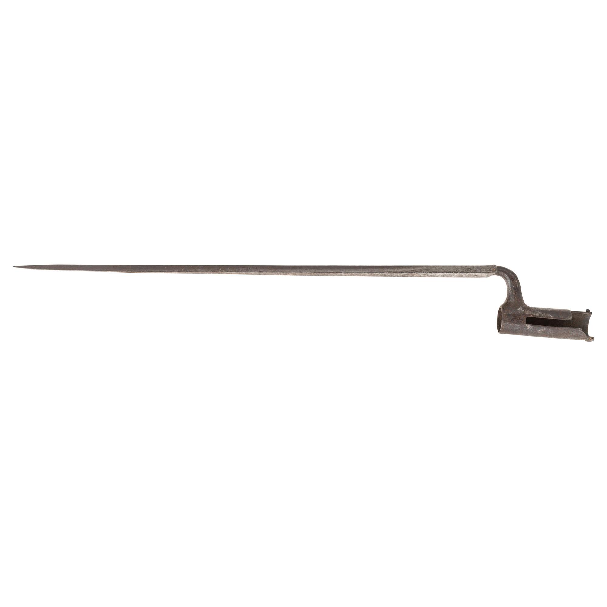 British Flintlock Carbine or Fusil Socket Bayonet with Lengthened Mortise Slot