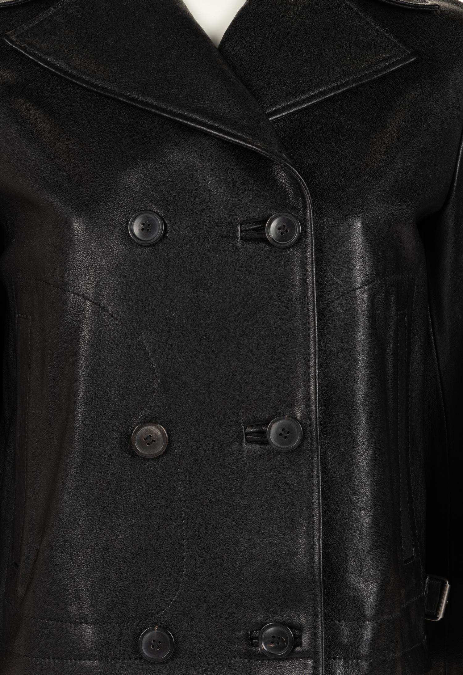 Christian Dior Leather Double Breast Jacket