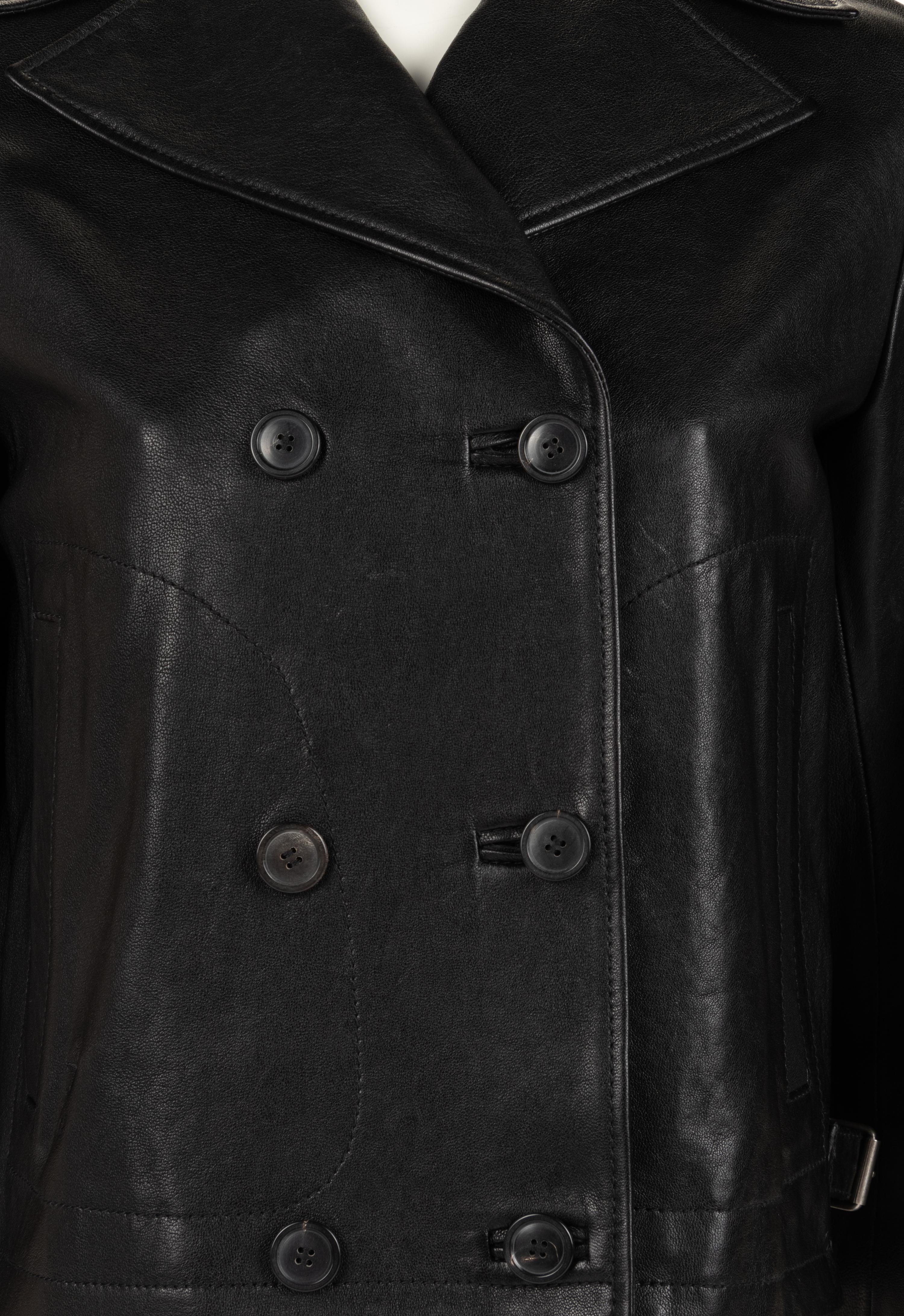 Christian Dior Leather Double Breast Jacket