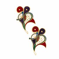 Wendy Ramshaw, 'Picasso's Ladies' 'La Fleur', Pair of Enamel and Metal Brooches