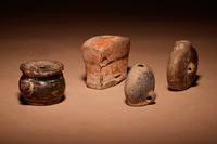 A Group of Four Maya Terracotta Vessels