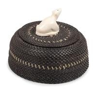 Lidded Baleen Basket, with Polar Bear Final