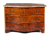 A Regence Parquetry Commode Height 32 x width 50 1/2 x depth 27 1/2 inches. — 18TH CENTURY