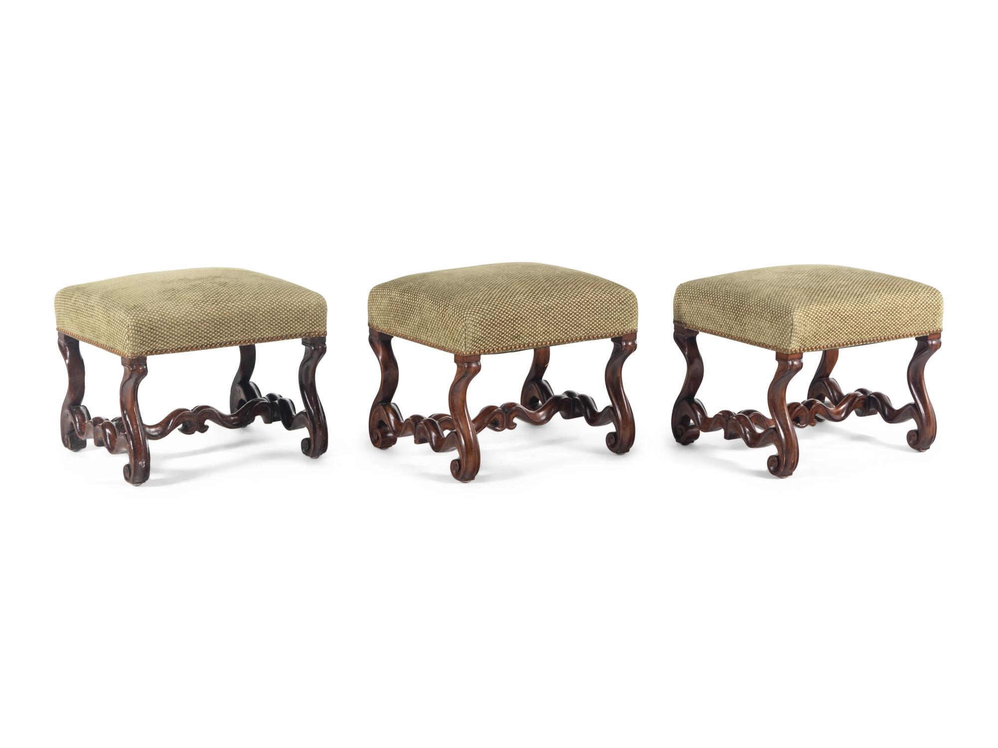 Three Italian Carved Benches