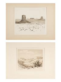 Two Works: Cloud Shadows, Apache Trail, Ariz. and Desert Monument - Arizona