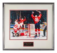 A Large Group of Hockey Hall of Fame Signed Artworks Including Wayne Gretzky and Mario Lemieux
