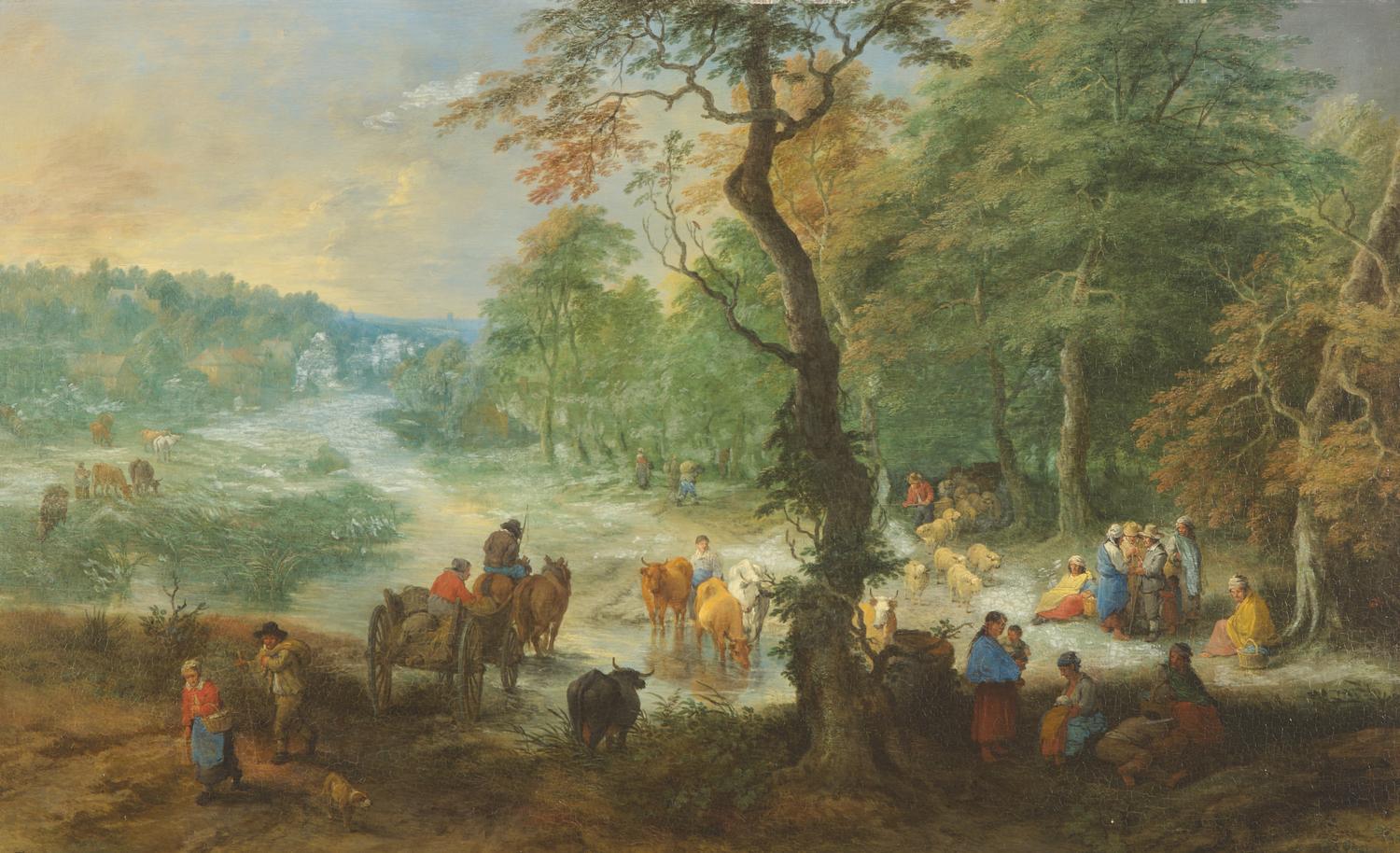 Theobald Michau (Flemish, 1676-1765) — The Ford