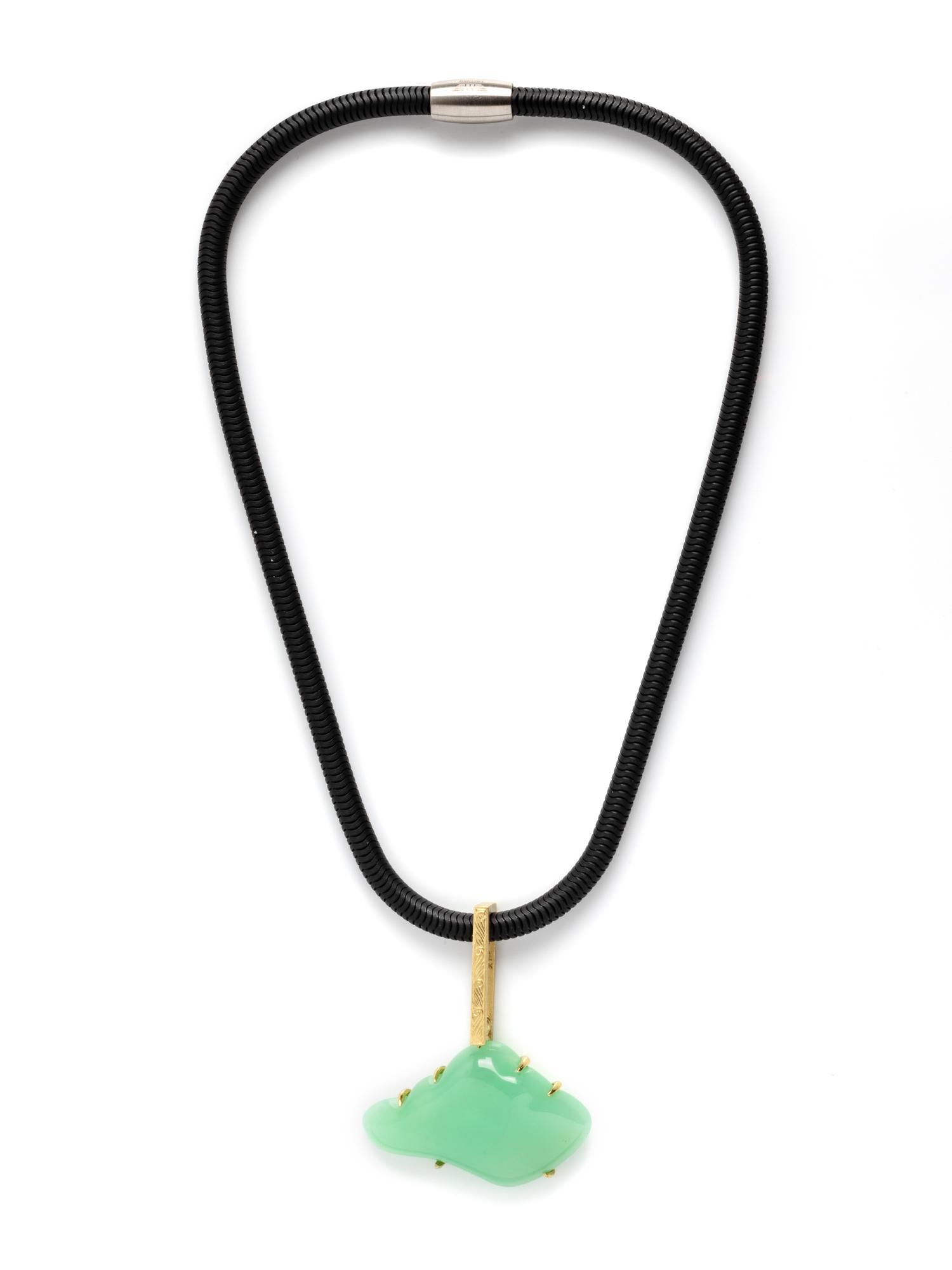 CHRYSOPRASE CLOUD PENDANT NECKLACE