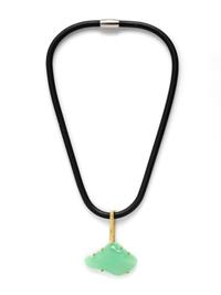 CHRYSOPRASE CLOUD PENDANT NECKLACE
