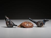 Polychome Pottery, Birds and Turtle