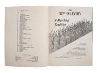 [WORLD WAR II]. On Guard! Regimental history of the 372nd Infantry. 1944.