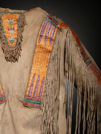 Fort Berthold Quilled Hide Shirt