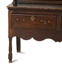 A Welsh Oak Clock-Inset Cupboard