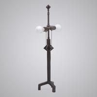 Table lamp by Excalibur Bronze Sculpture Foundry, NY, c. 1970