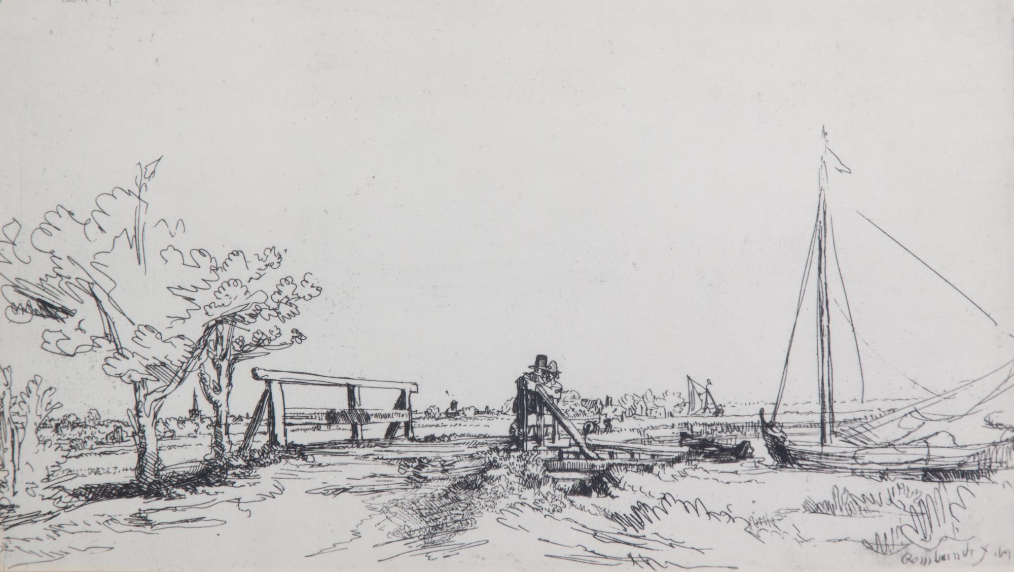 Rembrandt Van Rijn, (Dutch, 1606-1669), Rembrandt's Mother and The Little Birdge of Six (two works)