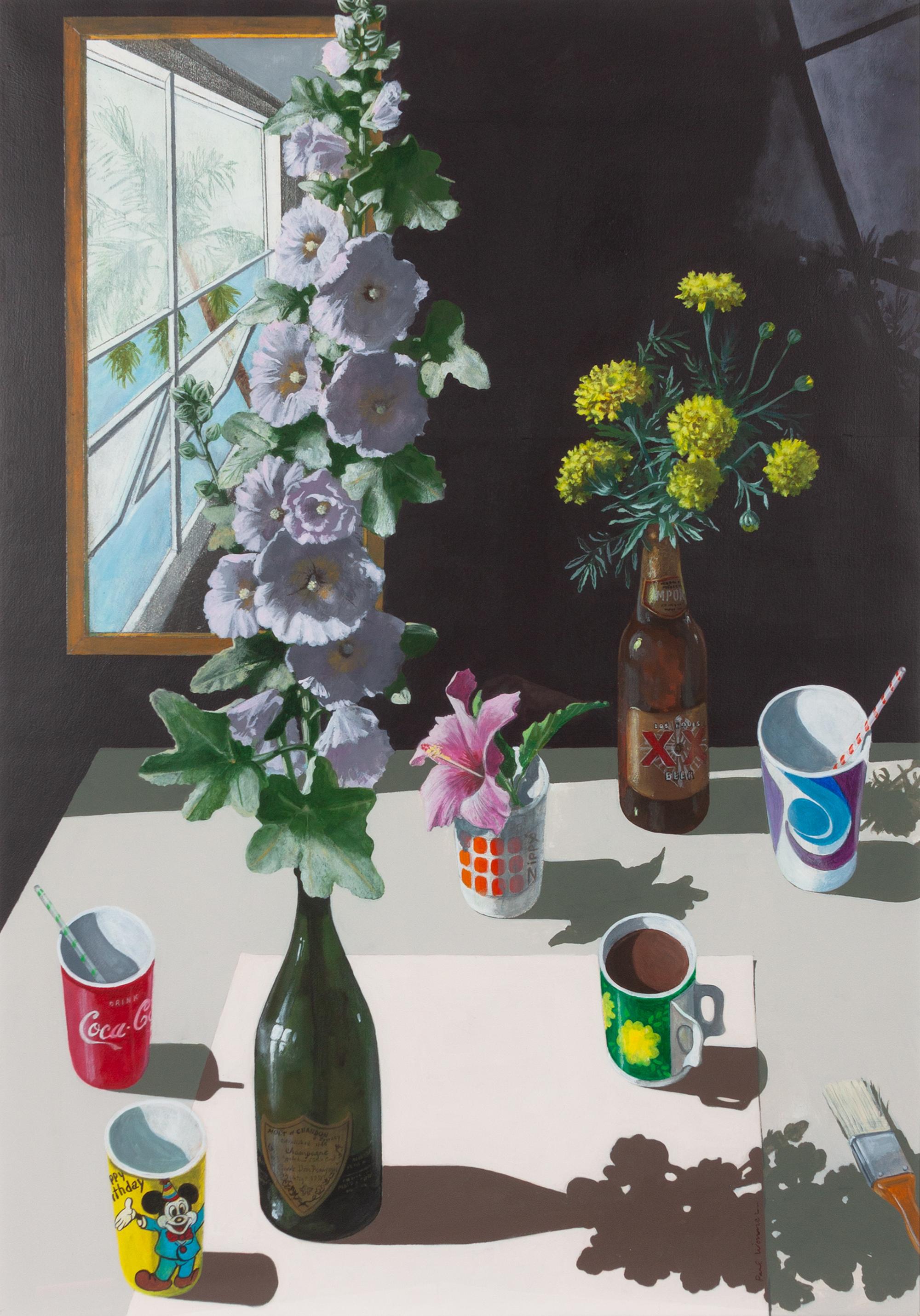 Study of Flowers with Mirror and Paper Cups, 1978-84