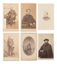 [CIVIL WAR]. 18 CDVs of officers of the 2nd Massachusetts Infantry, which saw extensive combat at Antietam and Gettysburg.