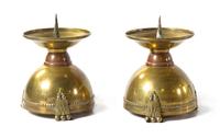 A Pair of Brass Pricket Sticks