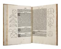 EUCLID (fl. ca 300 B.C.). Elementa geometriae . Translated from the Arabic by Adelard of Bath. Edited by Giovanni Campano. Venice: Erhard Ratdolt, 25 May 1482.