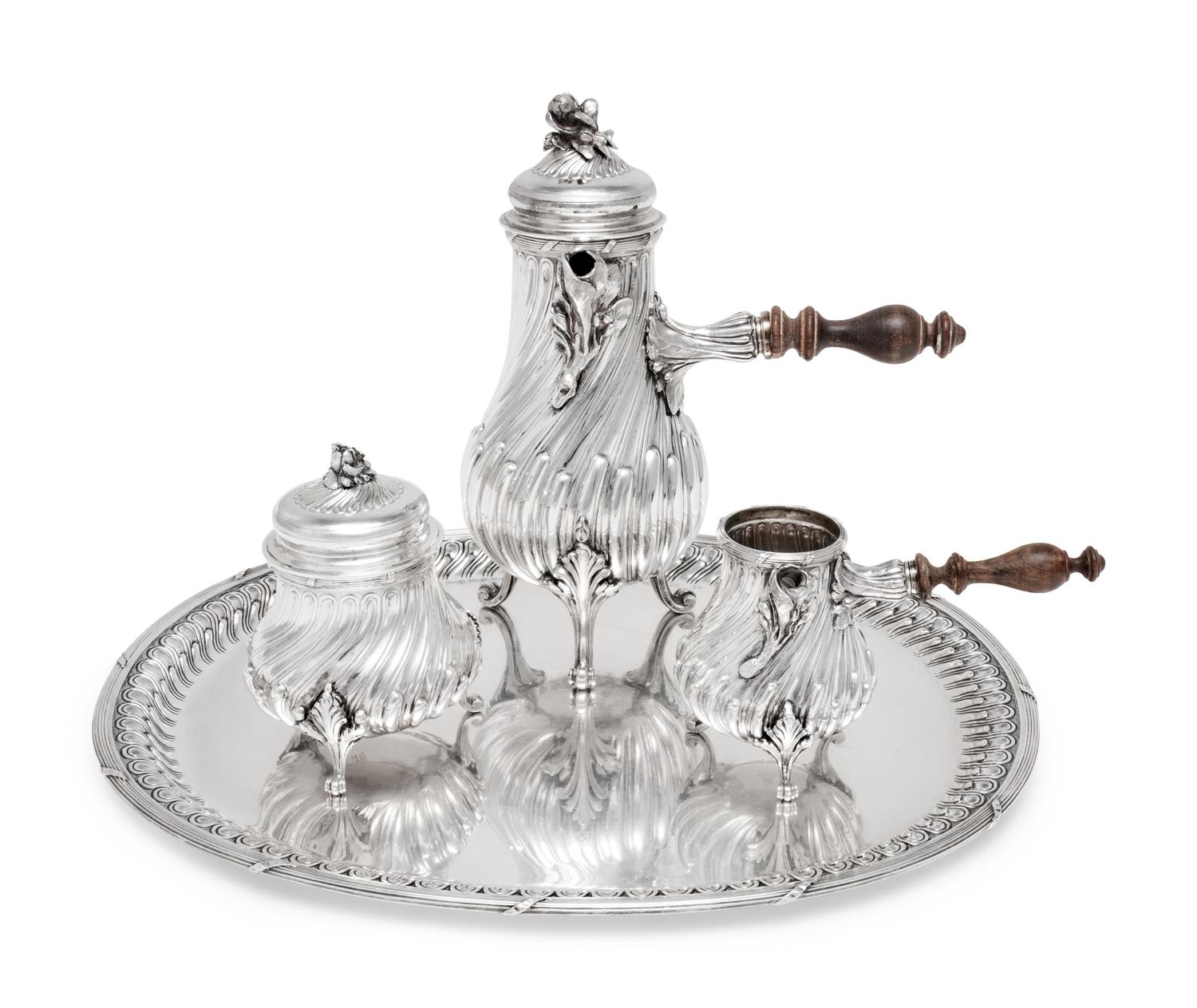 A Buccellati Silver Four-Piece Tea Service