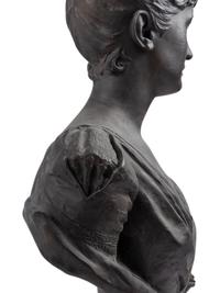 Bronze Bust of Bertha Palmer Made by The Henry-Bonnnard Bronze Company, 1887