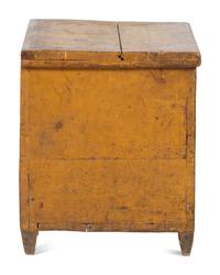 A Yellow and Green Painted Pine Blanket Chest, 19th Century