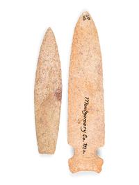 Osceola Side Notch Point AND Agate Basin Paleo Lance