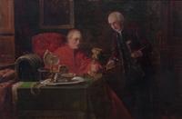 August Knoop, (German, 1856-1919), Cardinal Inspecting the Chalice