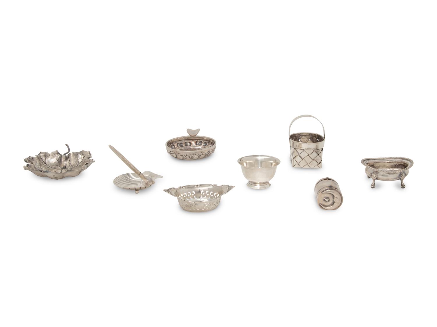 A Collection of Seven Silver Table Articles