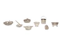 A Collection of Seven Silver Table Articles
