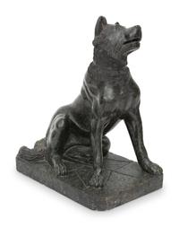 A Grand Tour Marble Sculpture After The Dog of Alcibiades