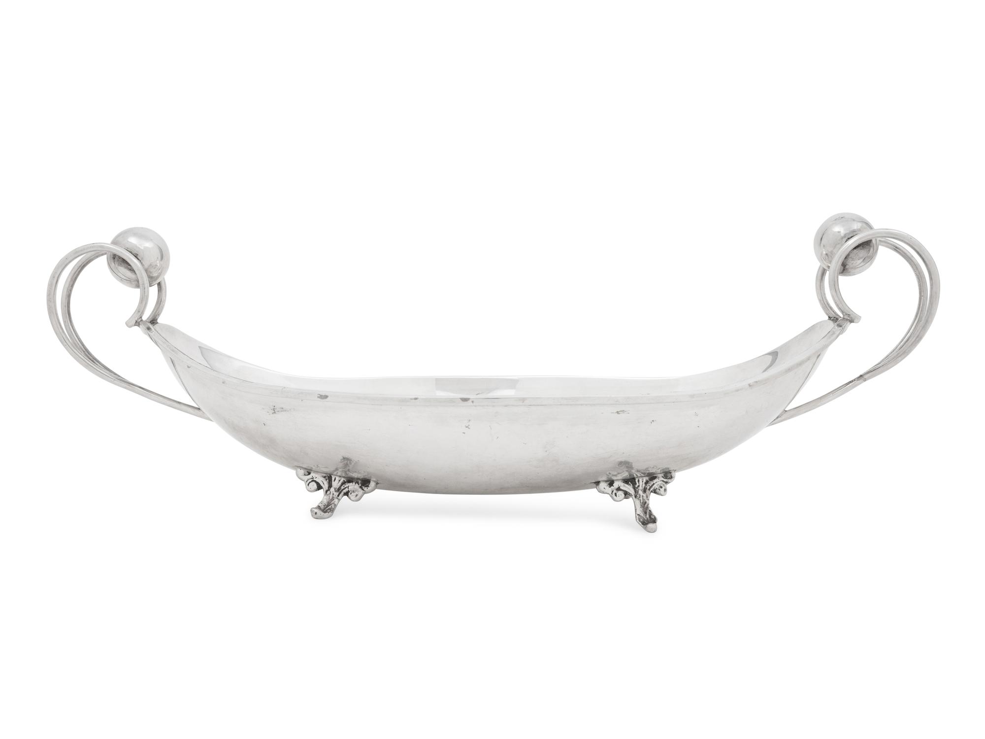 A Mexican Silver Centerpiece Bowl