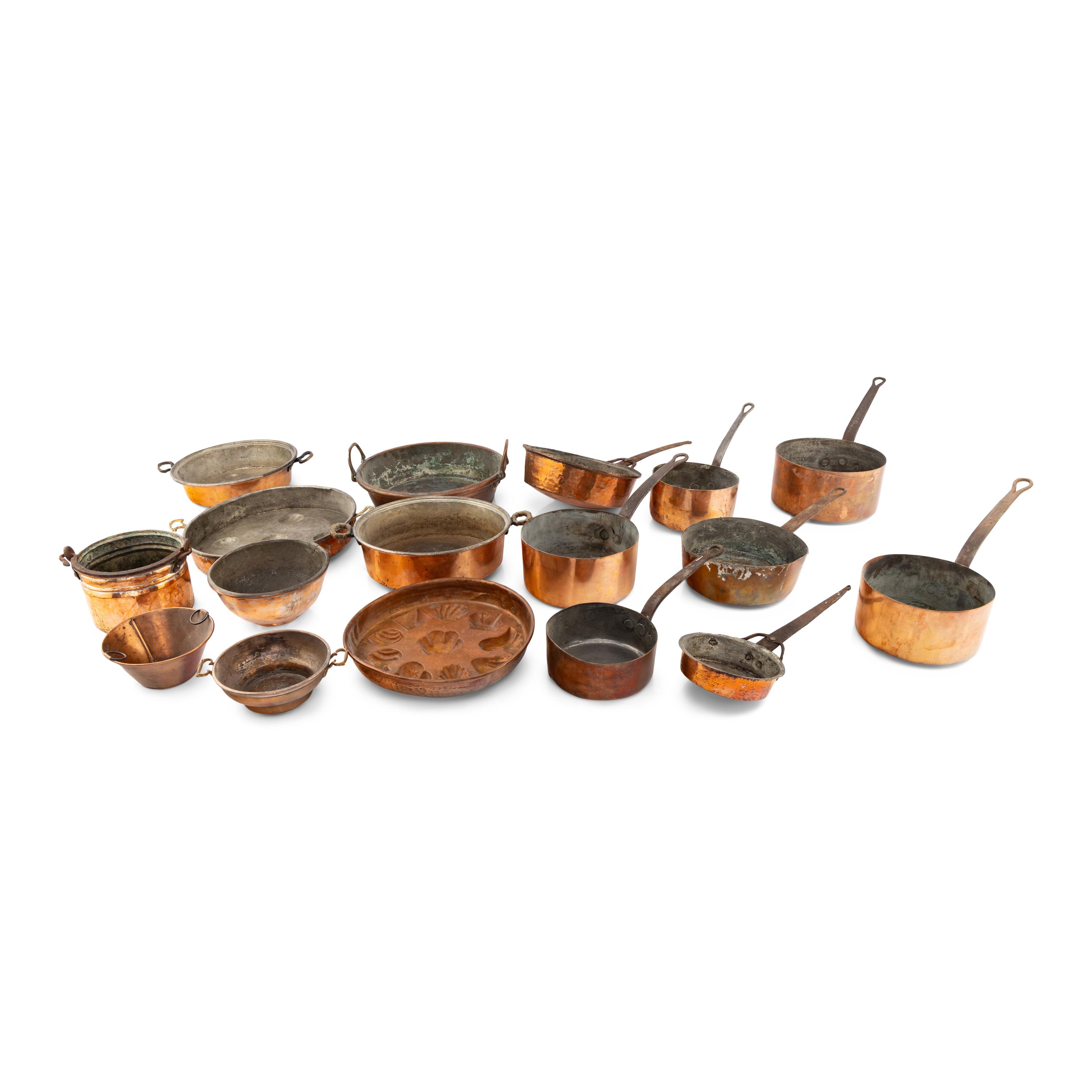 A Collection of Copper Cookware