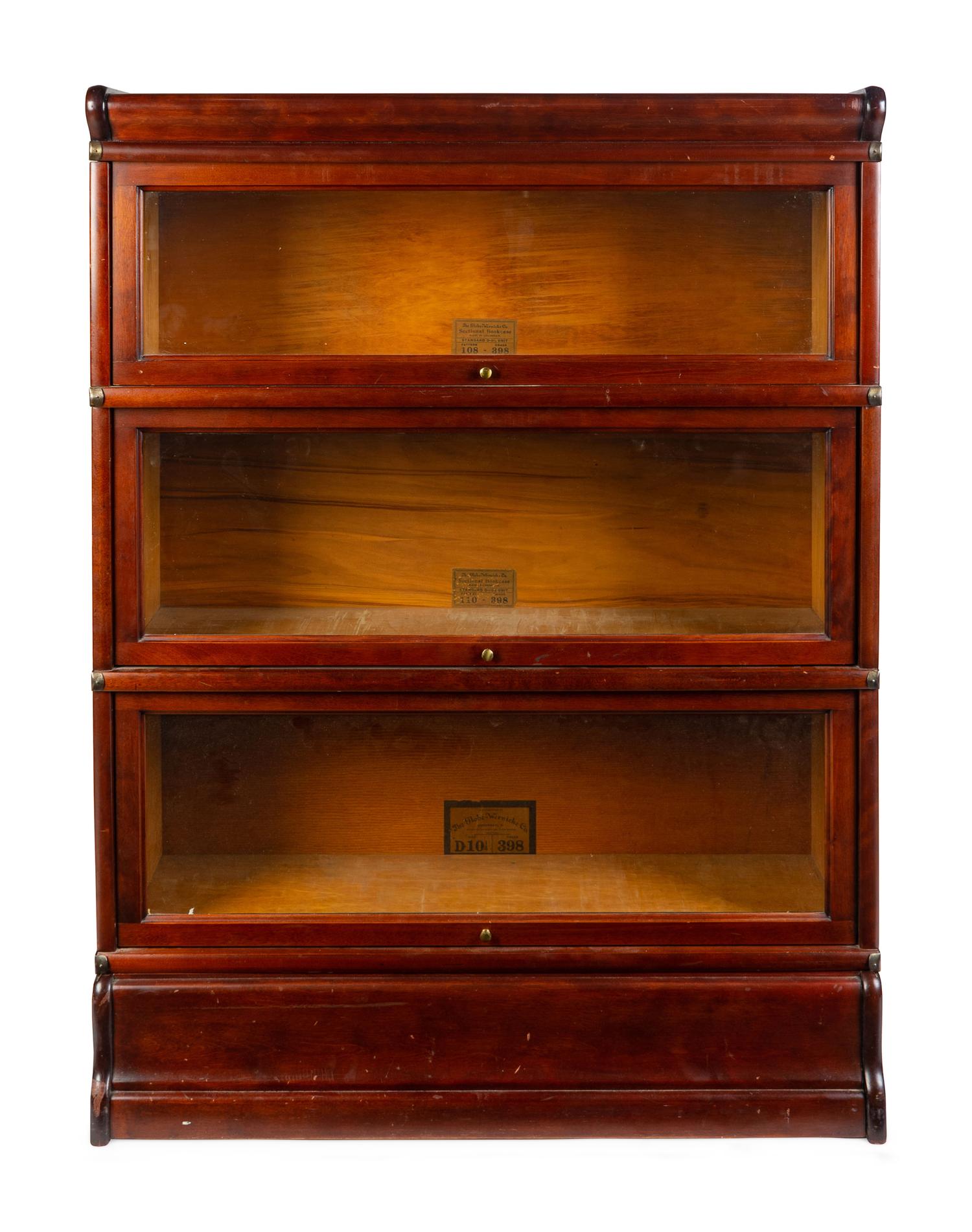 A Mahogany and Glass Barrister Bookcase