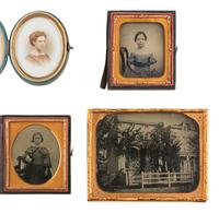 [EARLY PHOTOGRAPHY] 75+ tintypes and ambrotypes of civilians, incl. occupational and outdoor views.