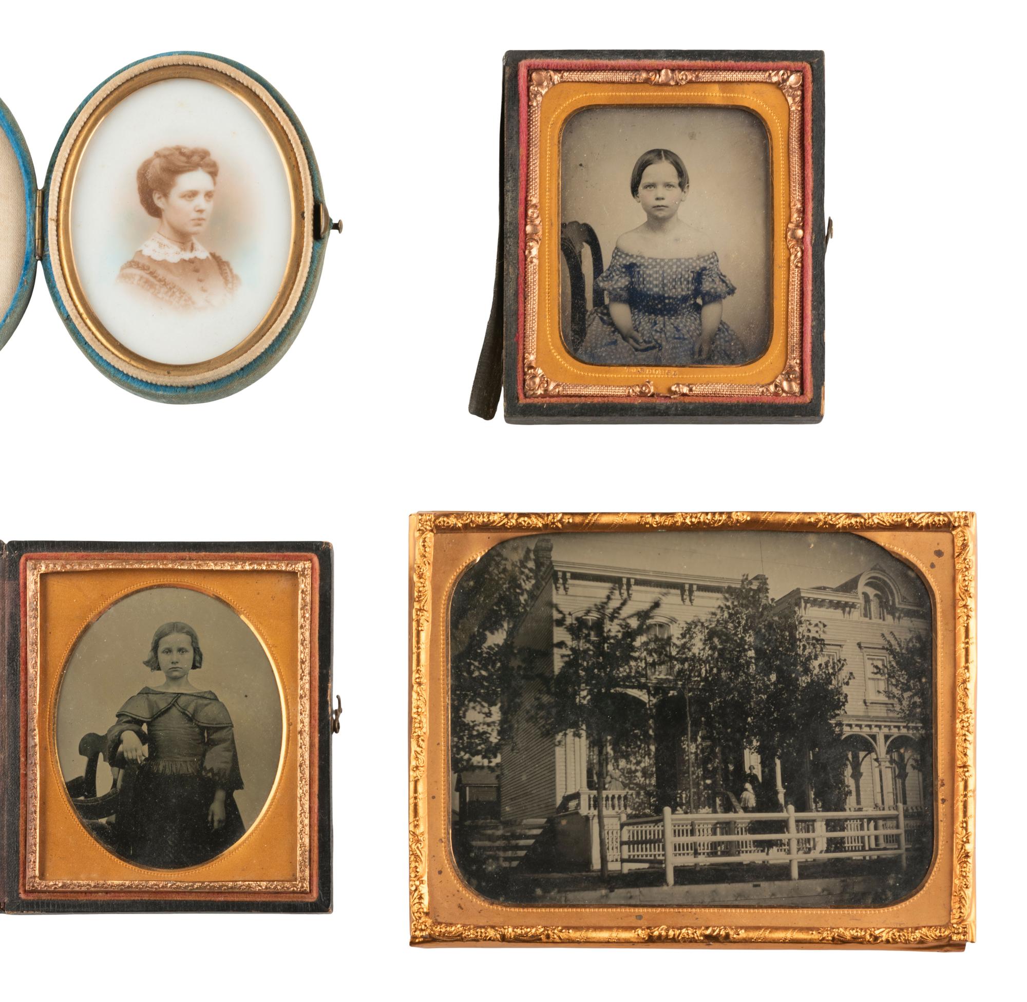 [EARLY PHOTOGRAPHY] 75+ tintypes and ambrotypes of civilians, incl. occupational and outdoor views.